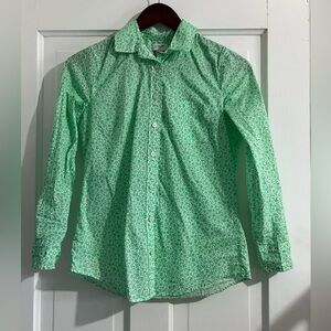 EUC J.Crew Cotton Floral Button Up